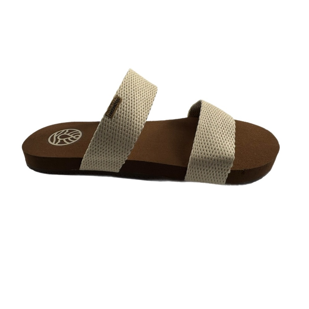 Women's Cream and Brown Freewaters sandals